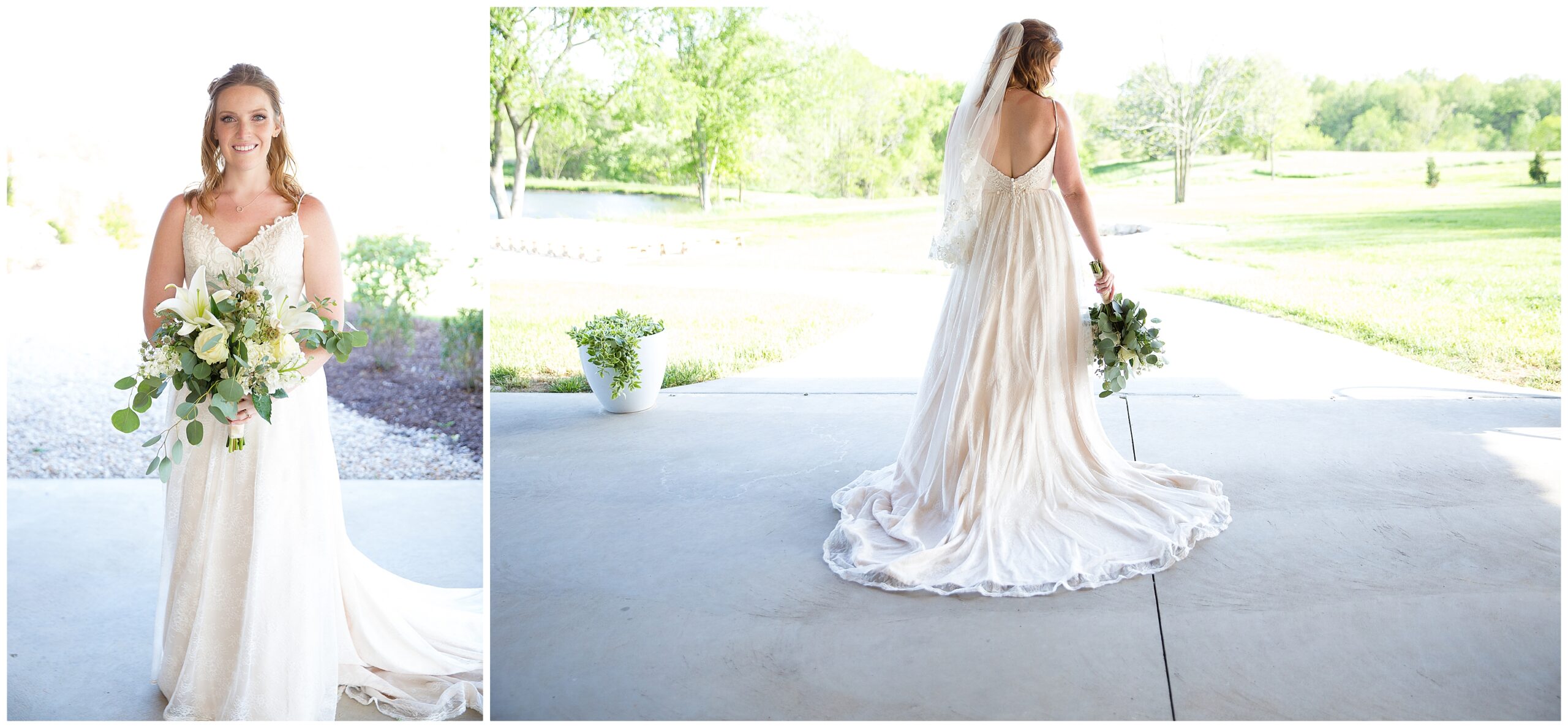 Bride portraits at Cooper's Ridge in Boonville Mo by Bella Faith photography 
