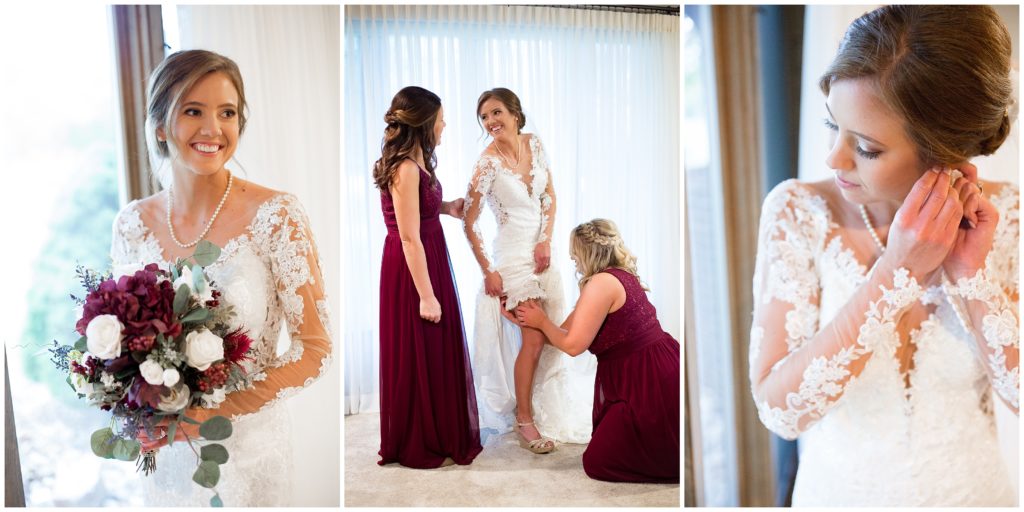Bride getting ready portraits by Bella Faith Photography based in Columbia, MO.