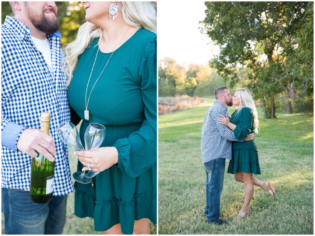 Couples engagement session in Columbia, mo