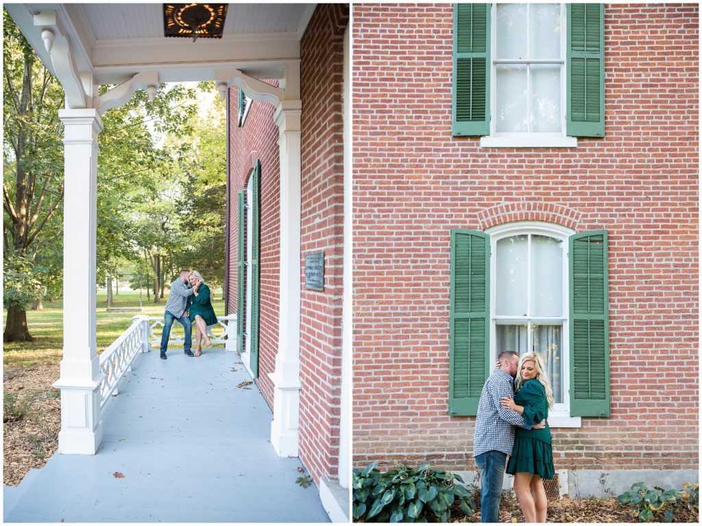 Boone County History Center Engagement Session by Bella Faith photography 