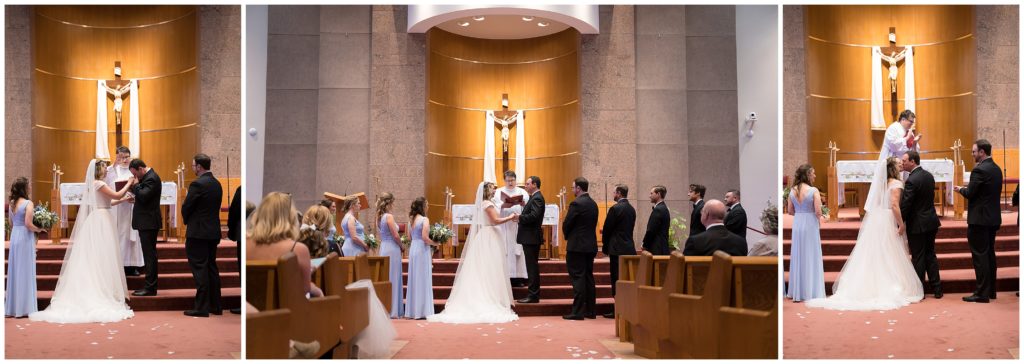 wedding ceremony at our lady of lourdes in columbia MO