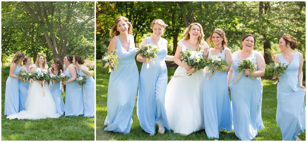 bridal party photos Columbia Country Club by Bella Faith photography