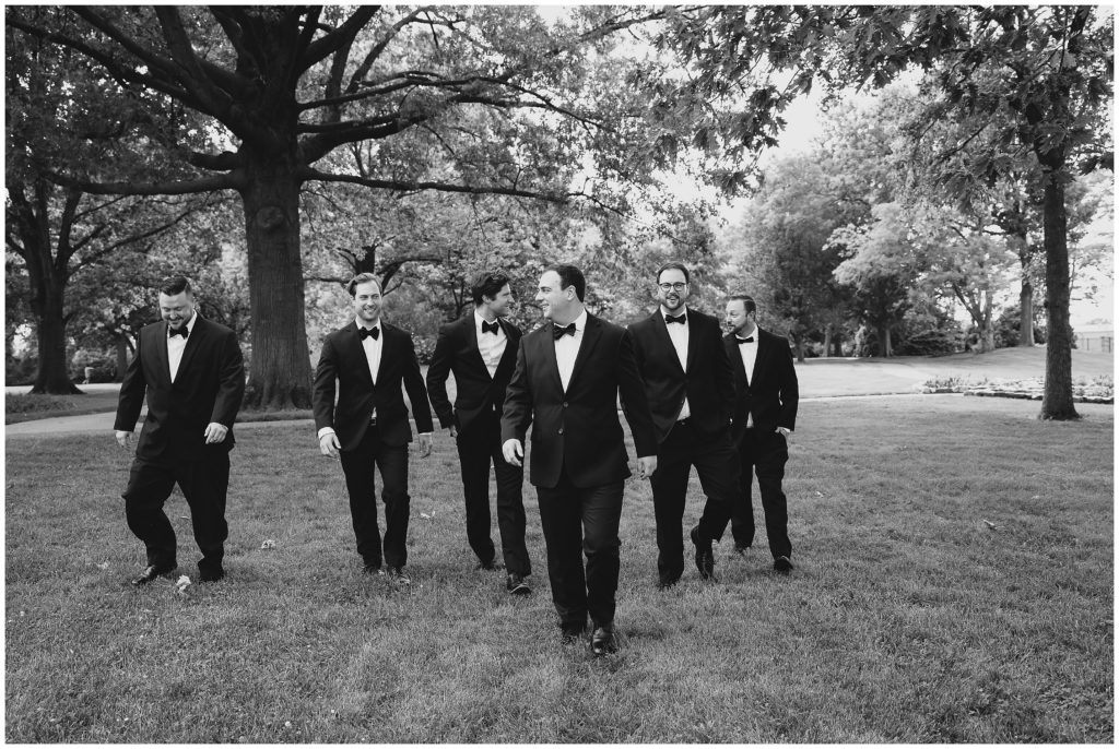 Groomsmen portraits by Bella Faith photography at Columbia Country club in Columbia, Mo