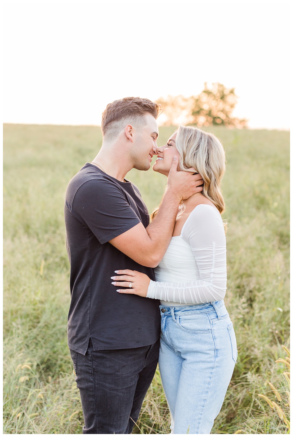 Late summer engagement session in Jefferson City missouri