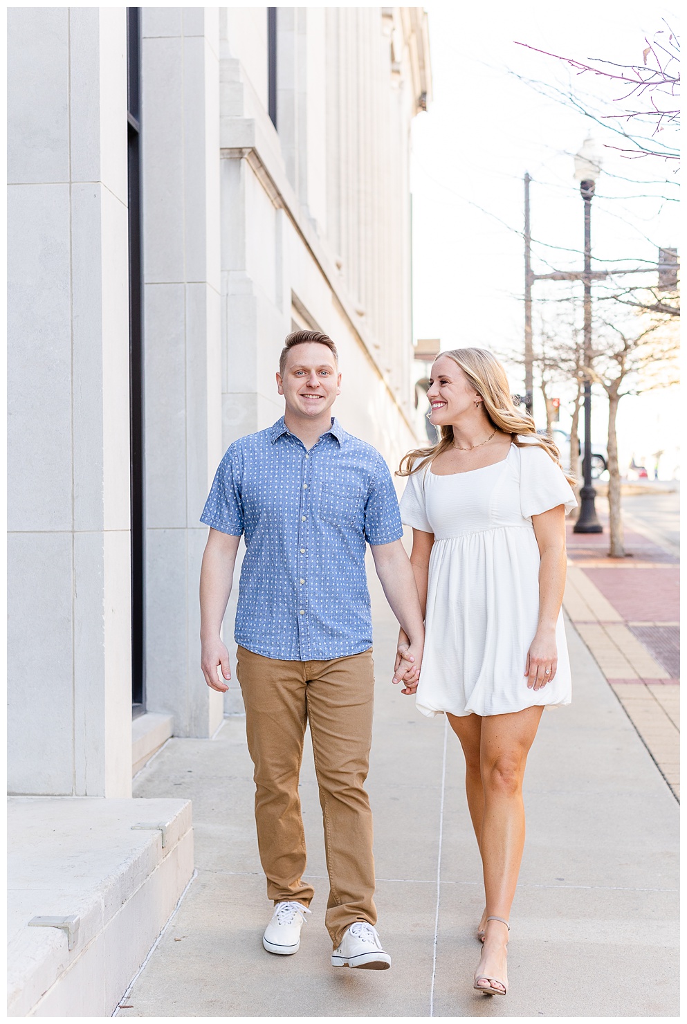 downtown Columbia Missouri engagement photography