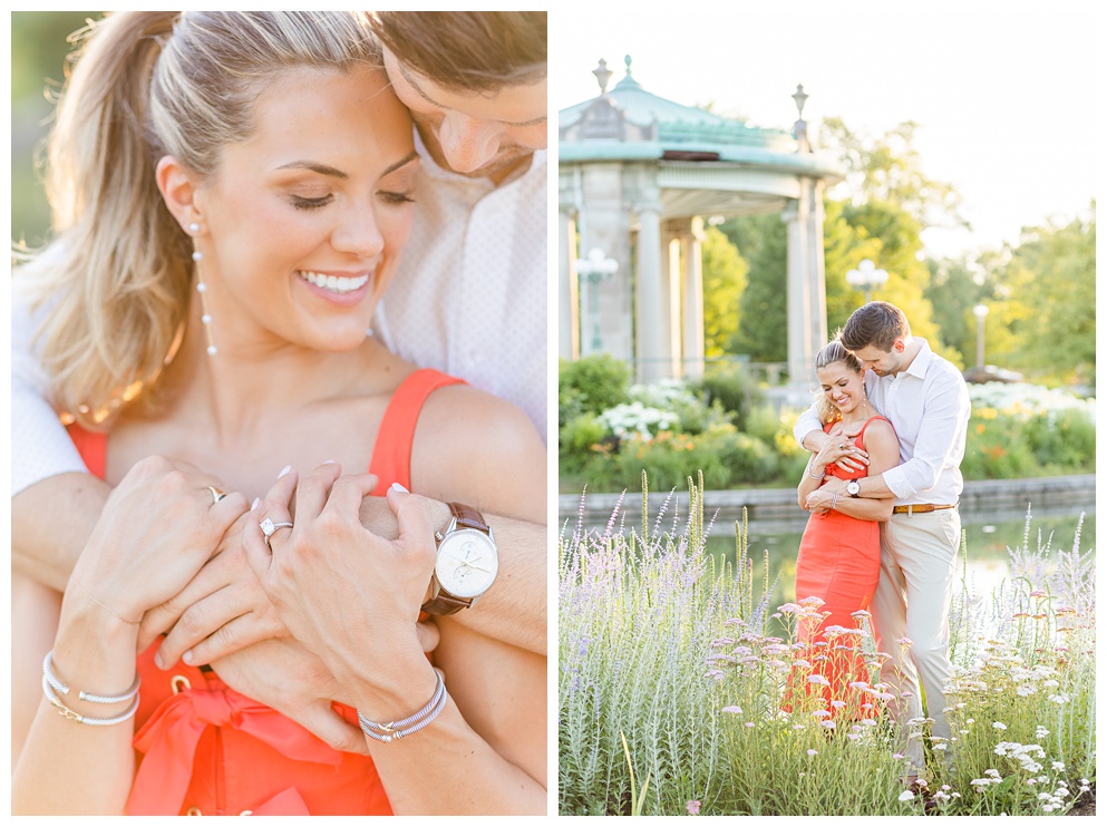 spring Engagement photography at The Muny in St. Louis Missouri