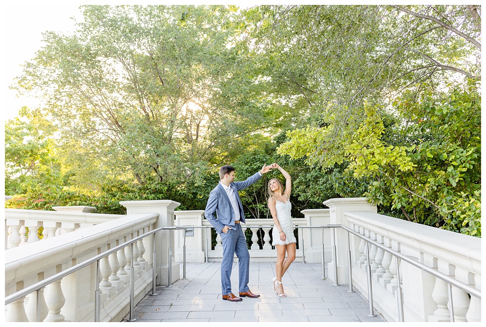 Engagement photos at the St. Louis Art Museum in St. Louis Missouri