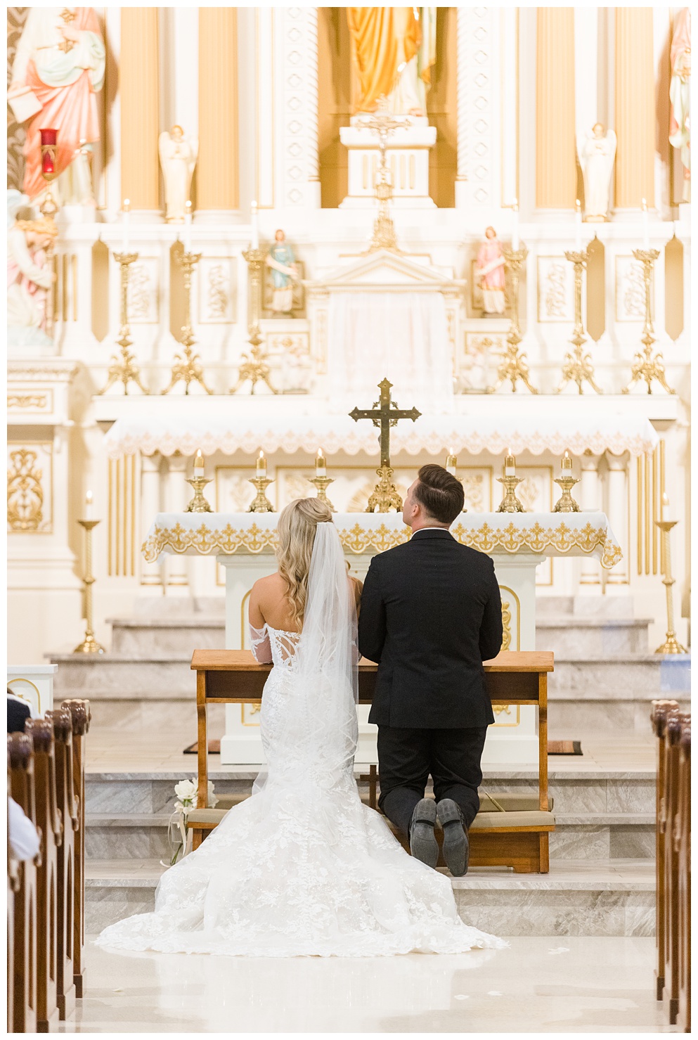 Wedding in St.Joseph's Catholic Church in Westphalia Missouri