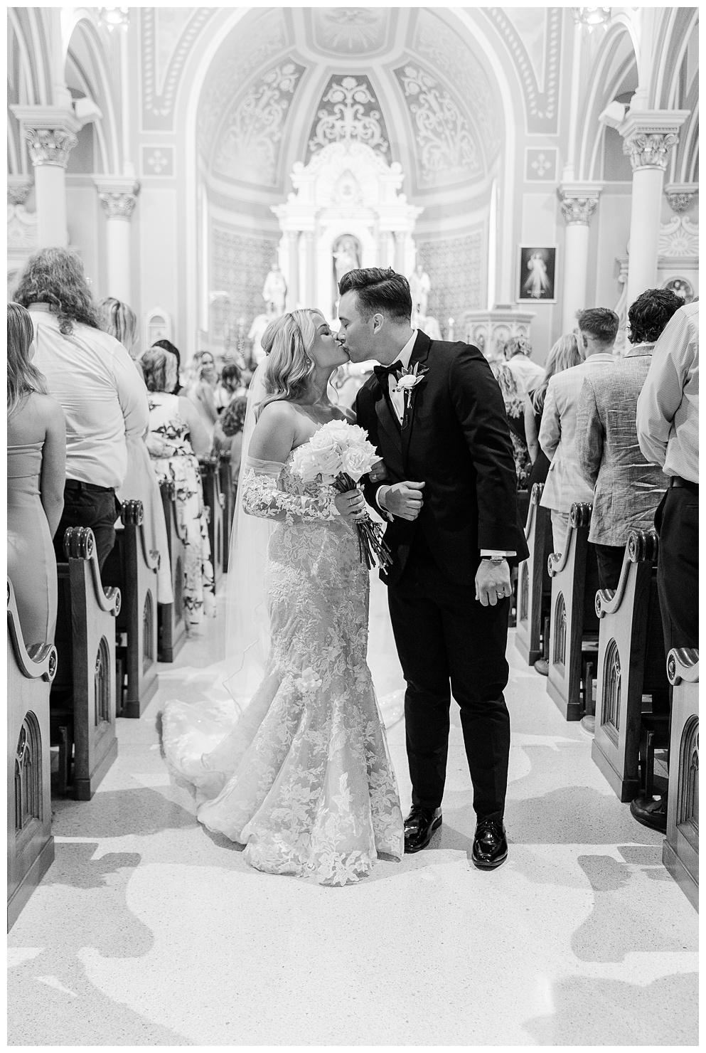 Wedding in St.Joseph's Catholic Church in Westphalia Missouri