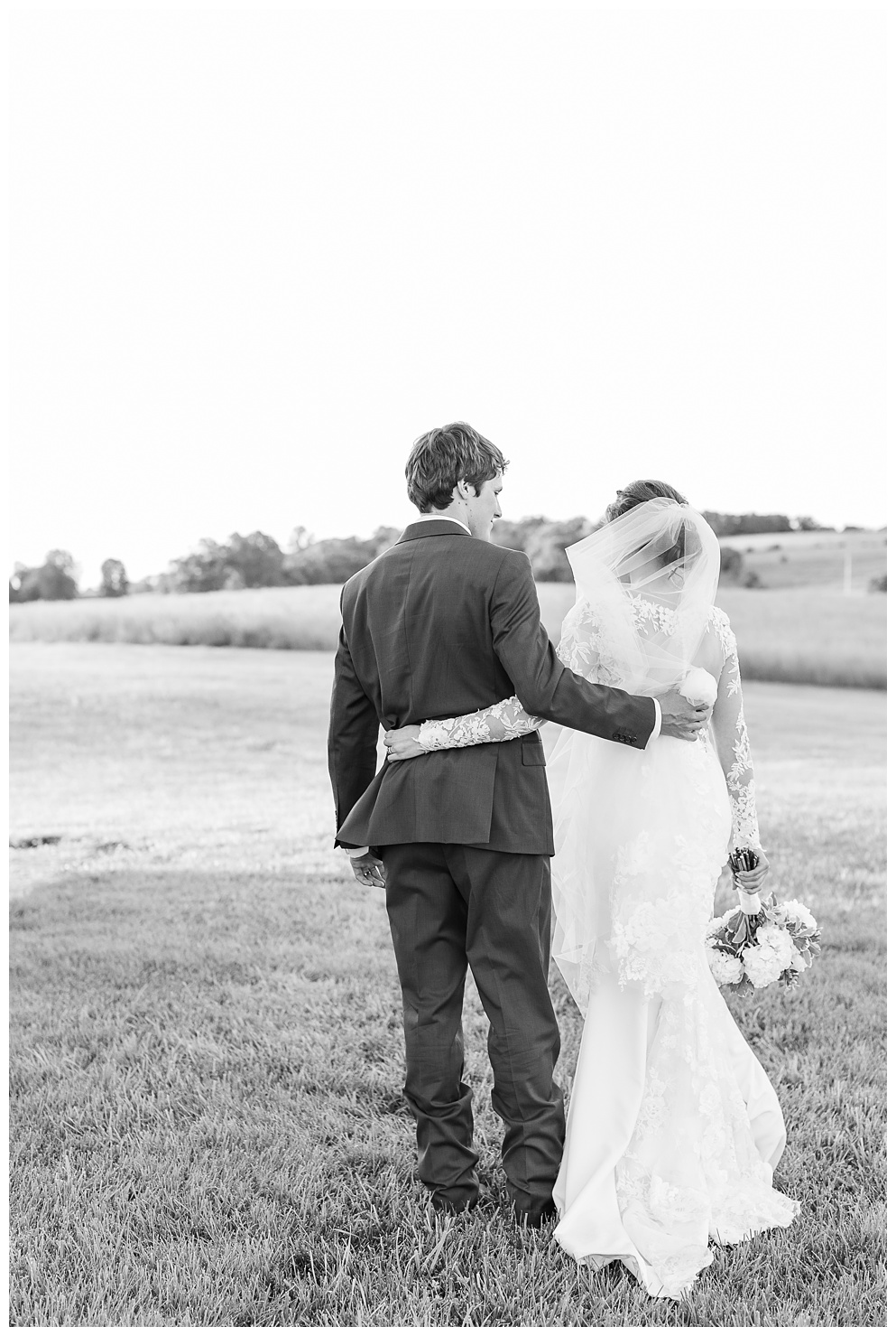 bride and groom portraits at the Daisy Farm in Jefferson City Missouri