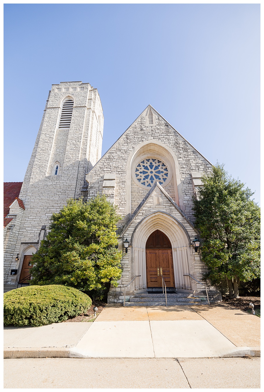 Wedding at Webster hills United Methodist Church in Webster Groves Missouri 